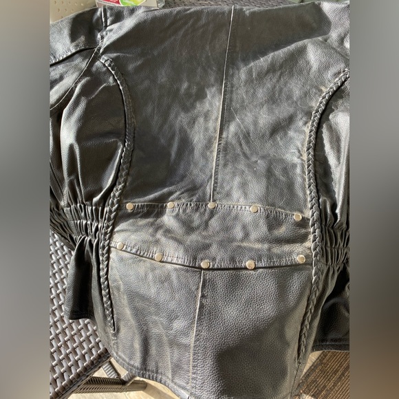 Ladies Harley Davidson Leather Riding Jacket - Picture 4 of 4